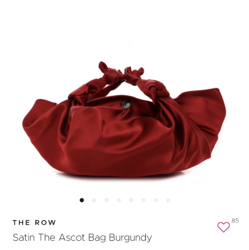 The row Ascot satin bag